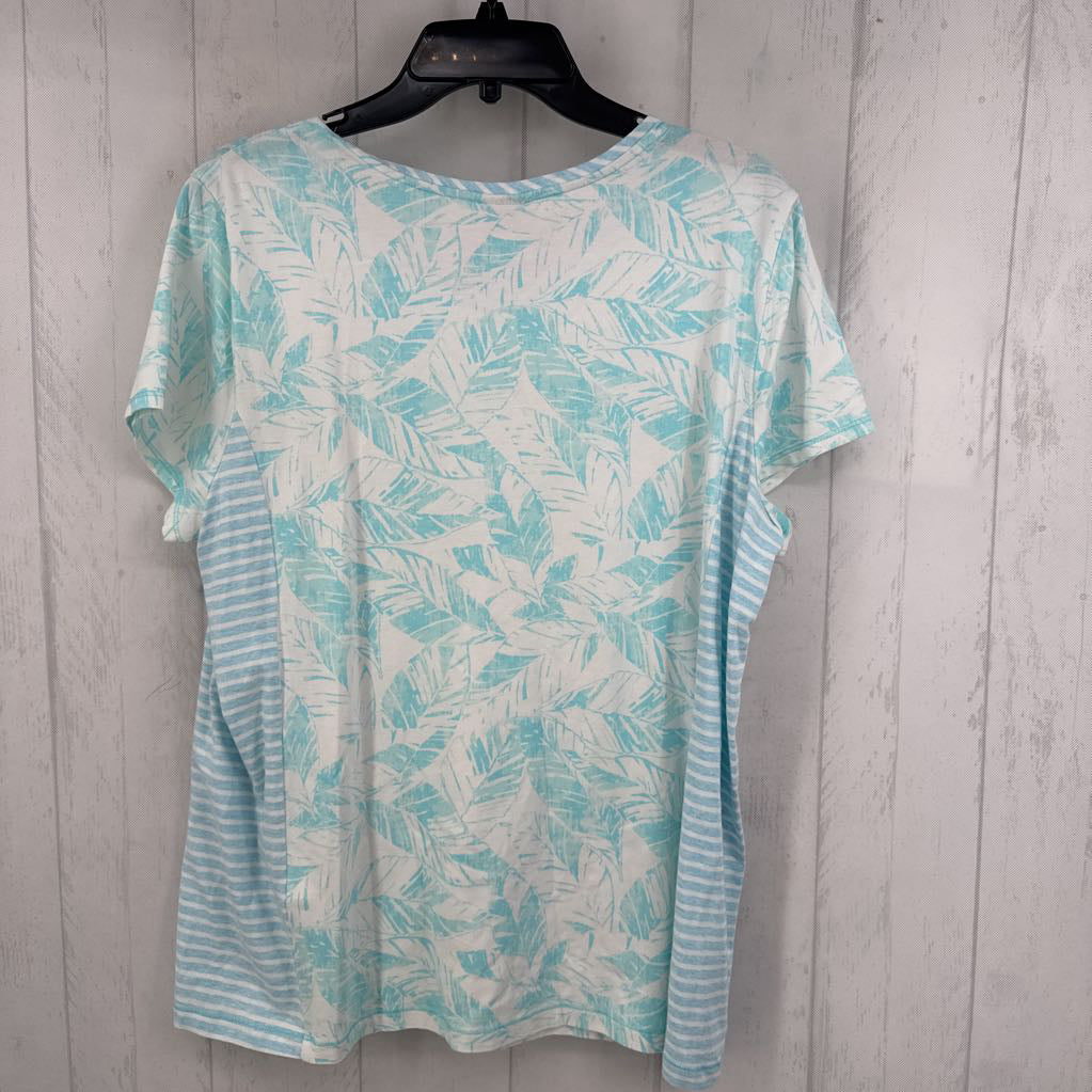 XL mixed print s/s tee
