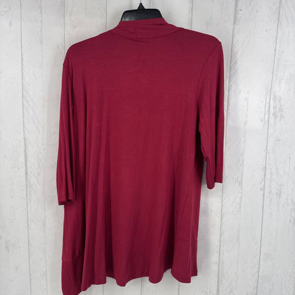 M lightweight open front 3/4 slv cardi