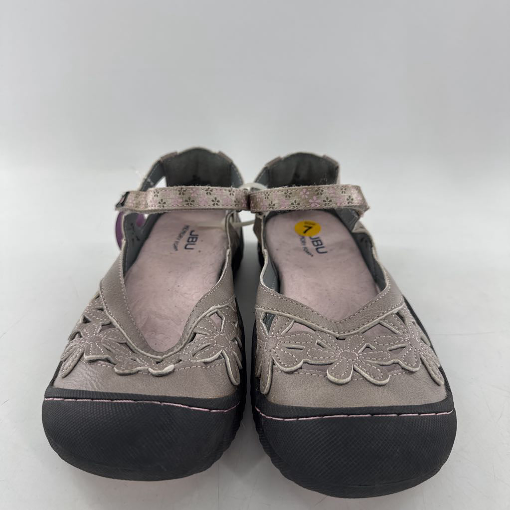 7 leather flower walking shoe