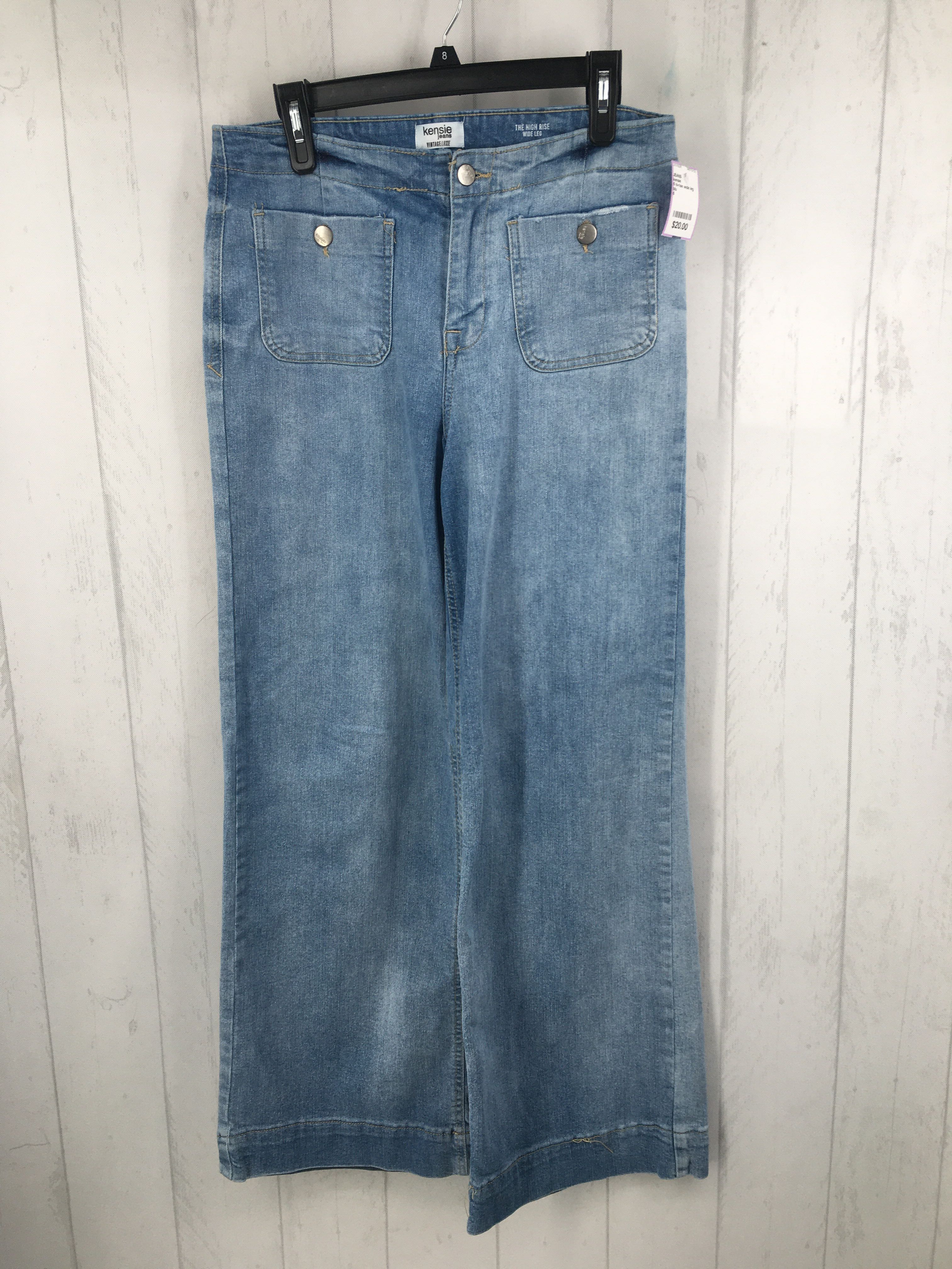 6 hi-rise wide leg jean