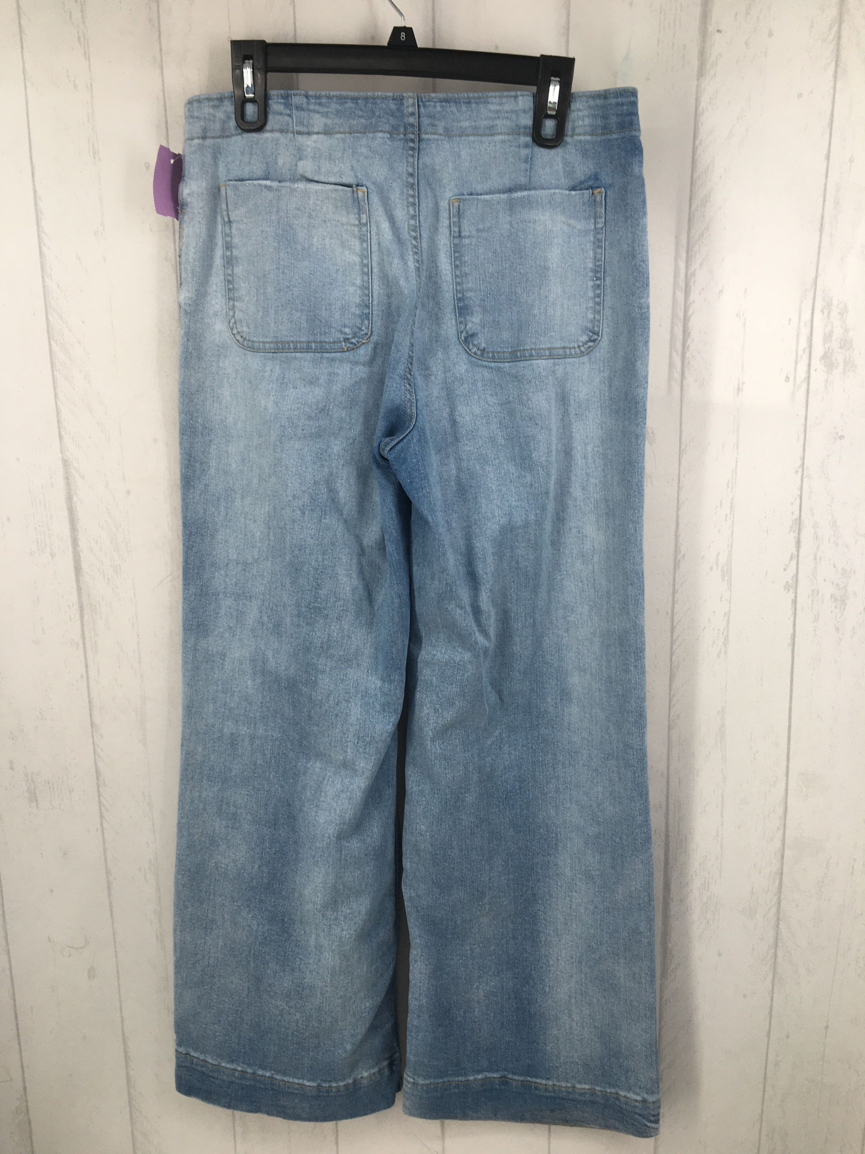 6 hi-rise wide leg jean