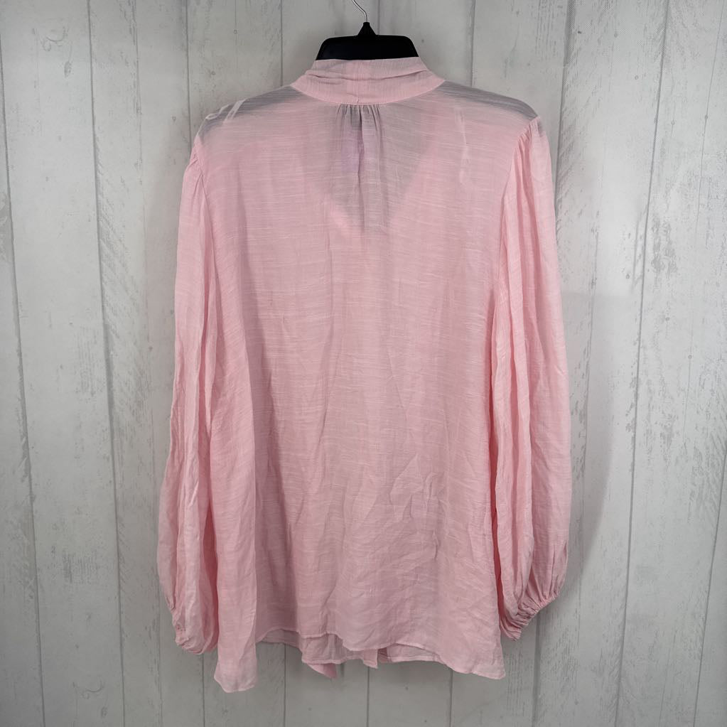 14 button down tie front l/s tunic