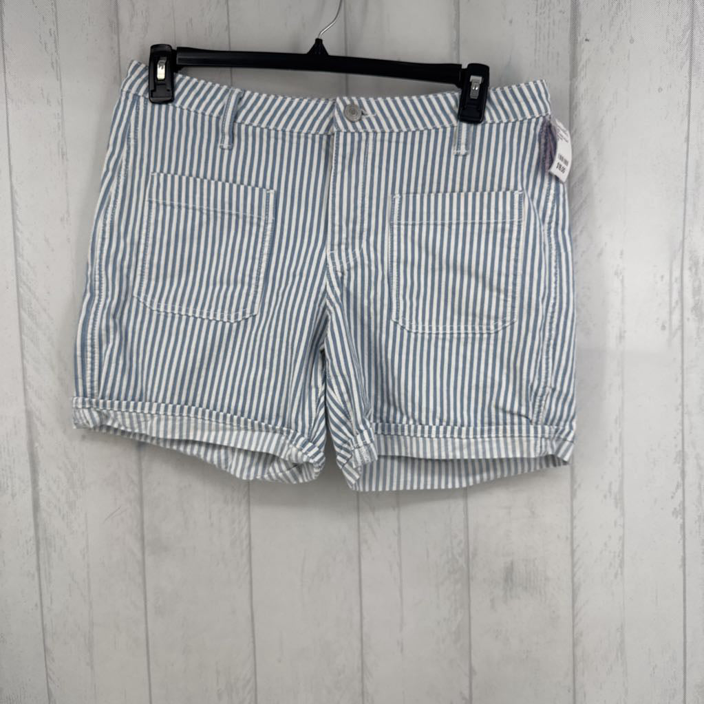 10 denim striped shorts