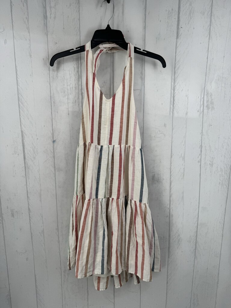 M striped halterneck sundress