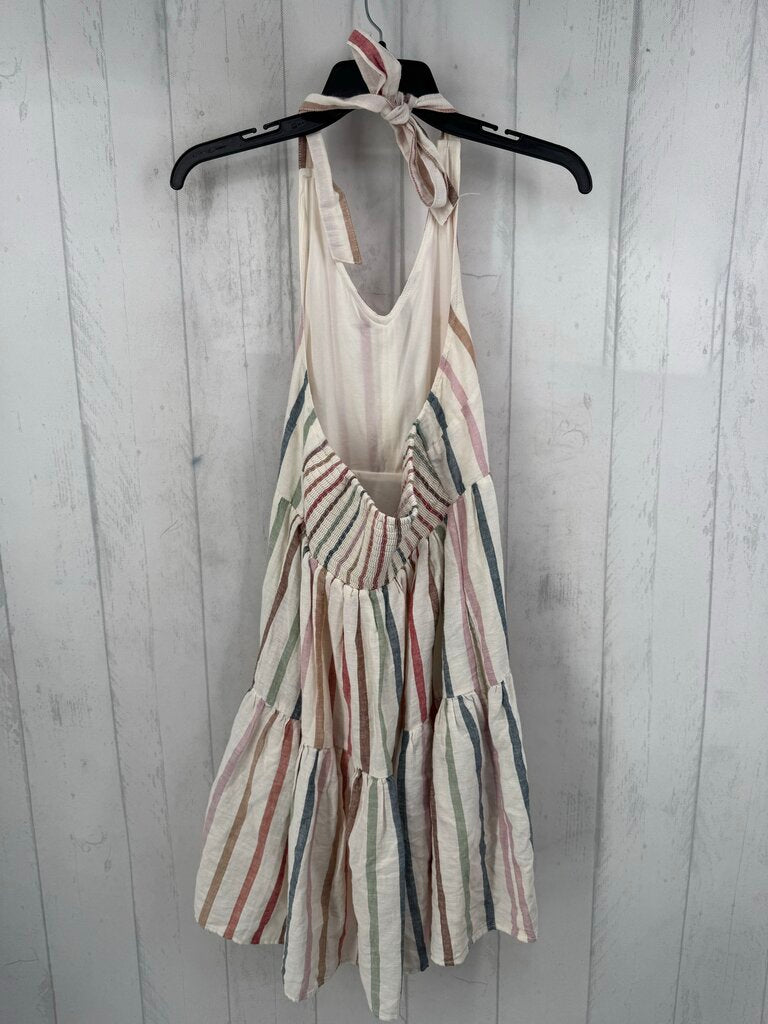 M striped halterneck sundress
