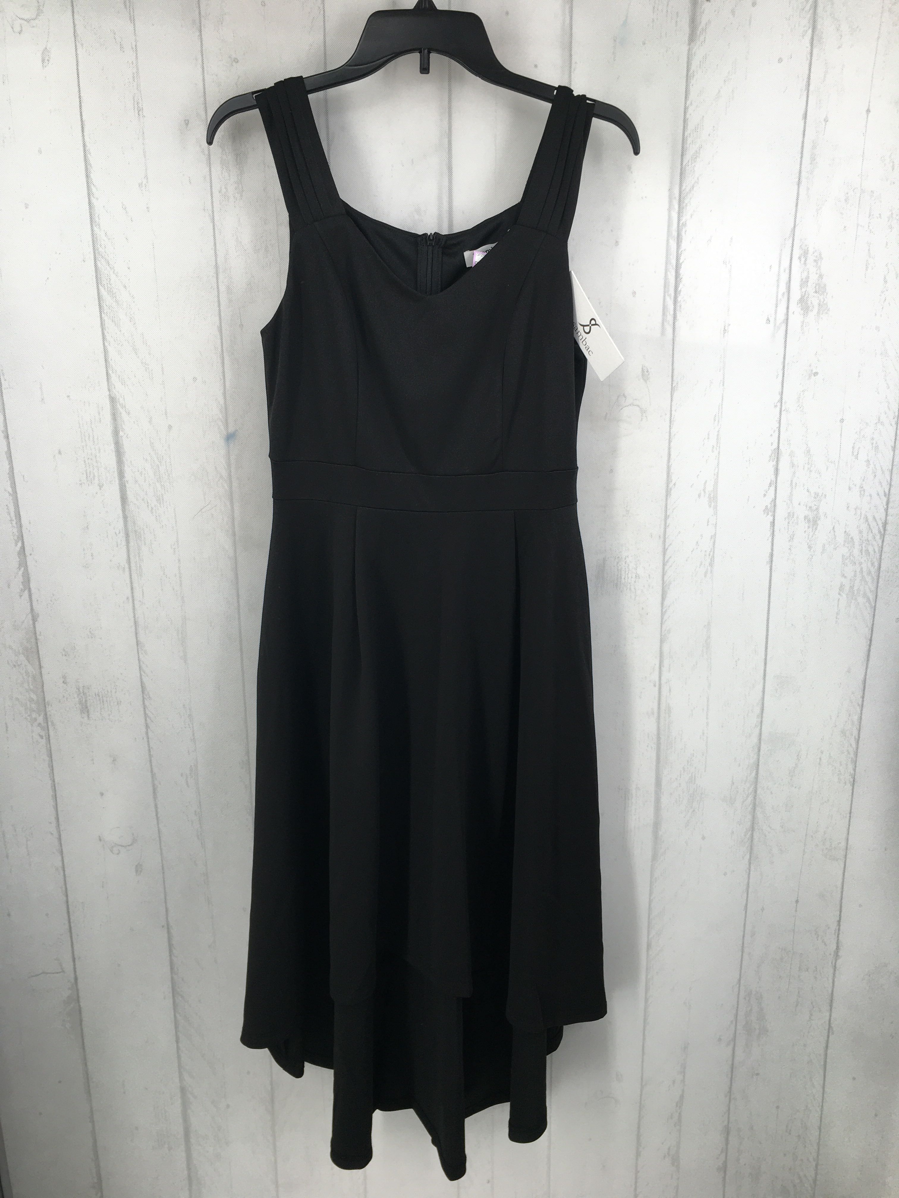 M v-neck slvls hi-lo dress