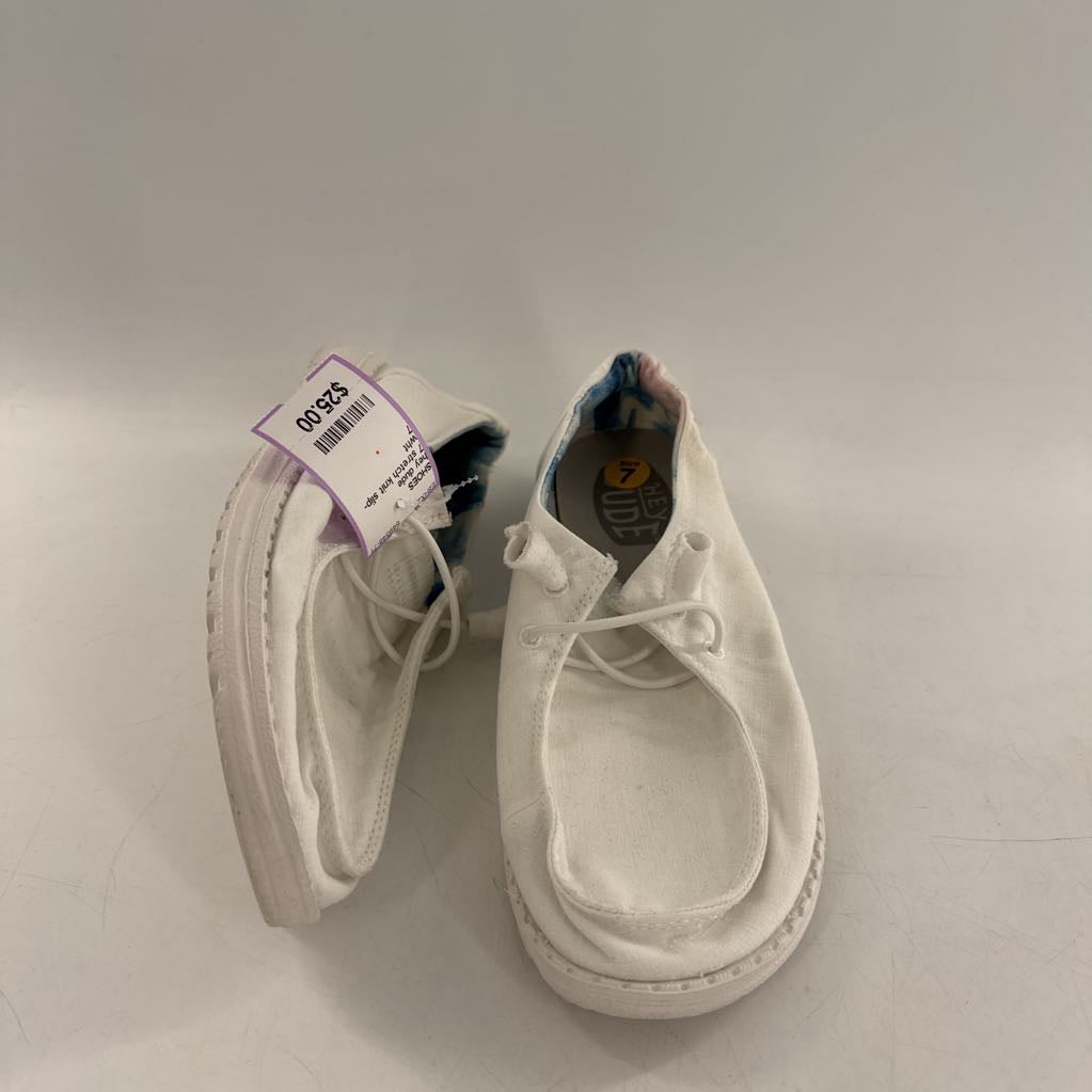 7 stretch knit slip-ons