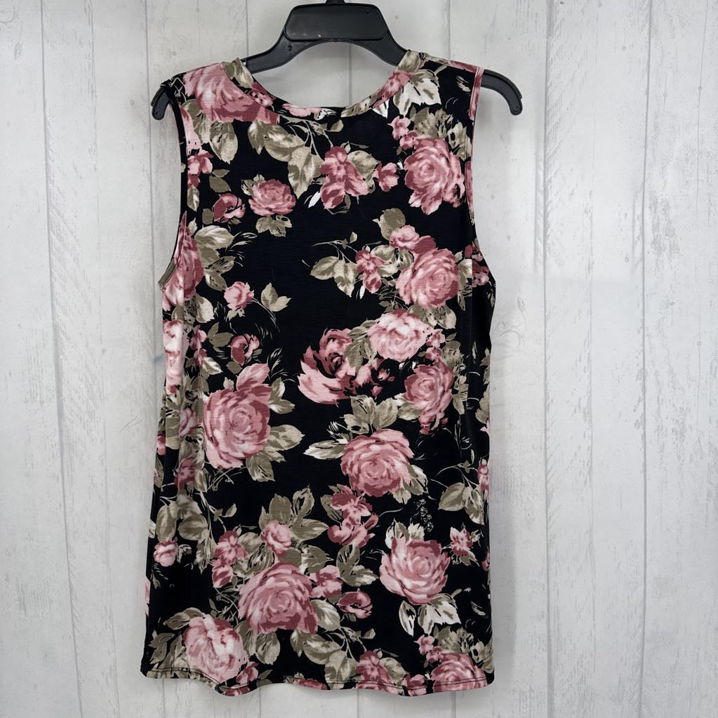 M flo print v-neck tank