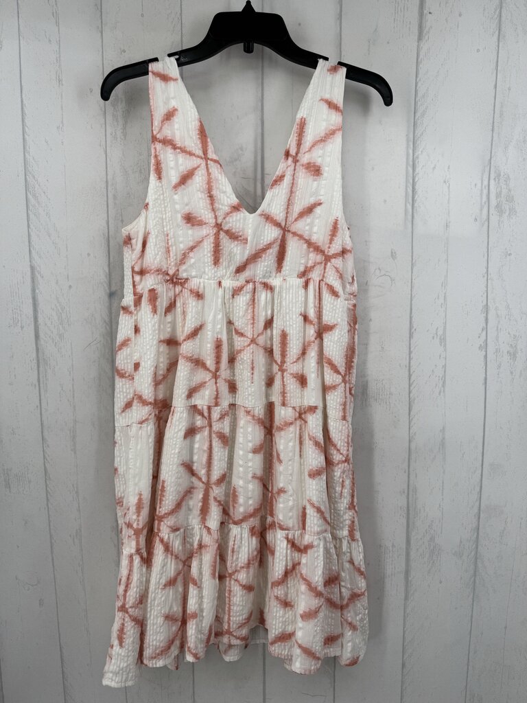 M textured tie-dye slvls dress