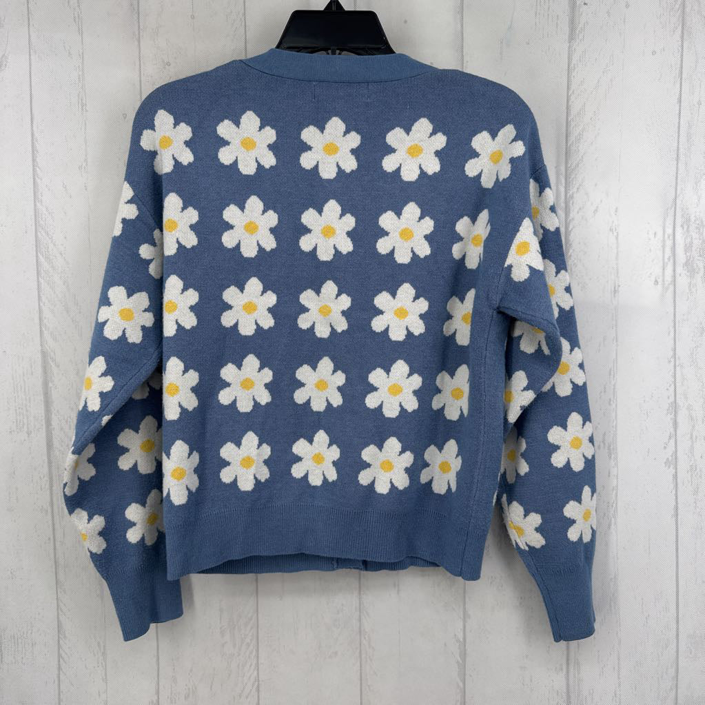 L daisy button front cardi