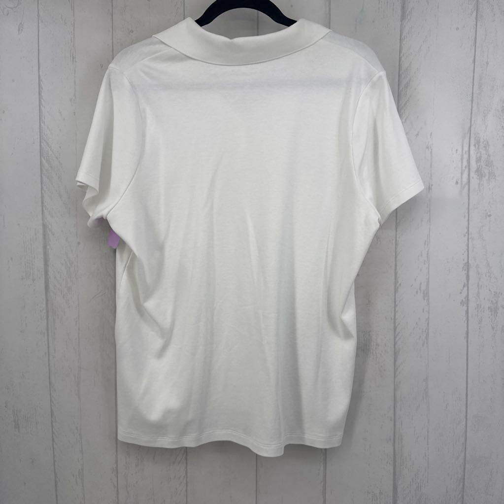 1X quarter button down s/s polo