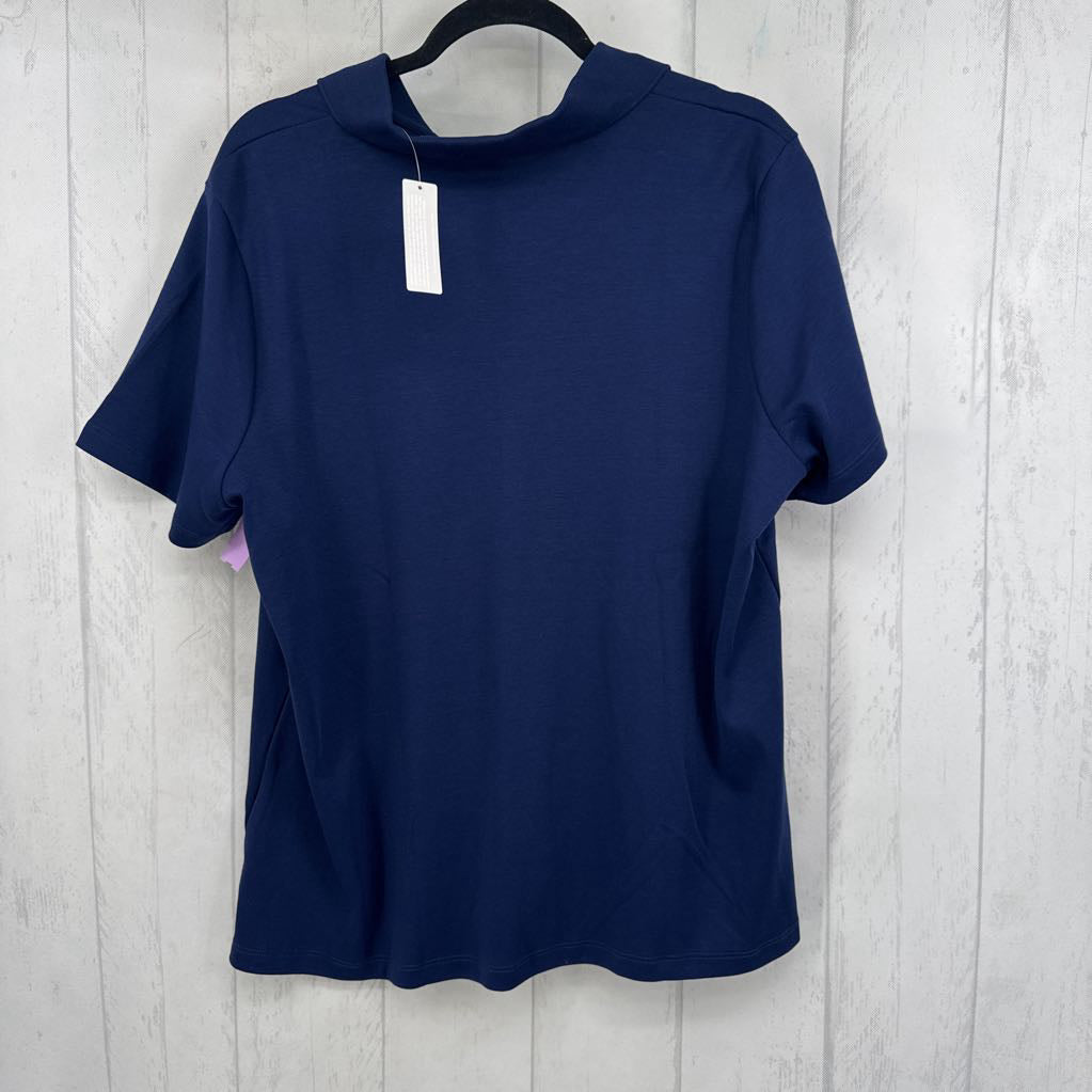 1X quarter button down s/s polo