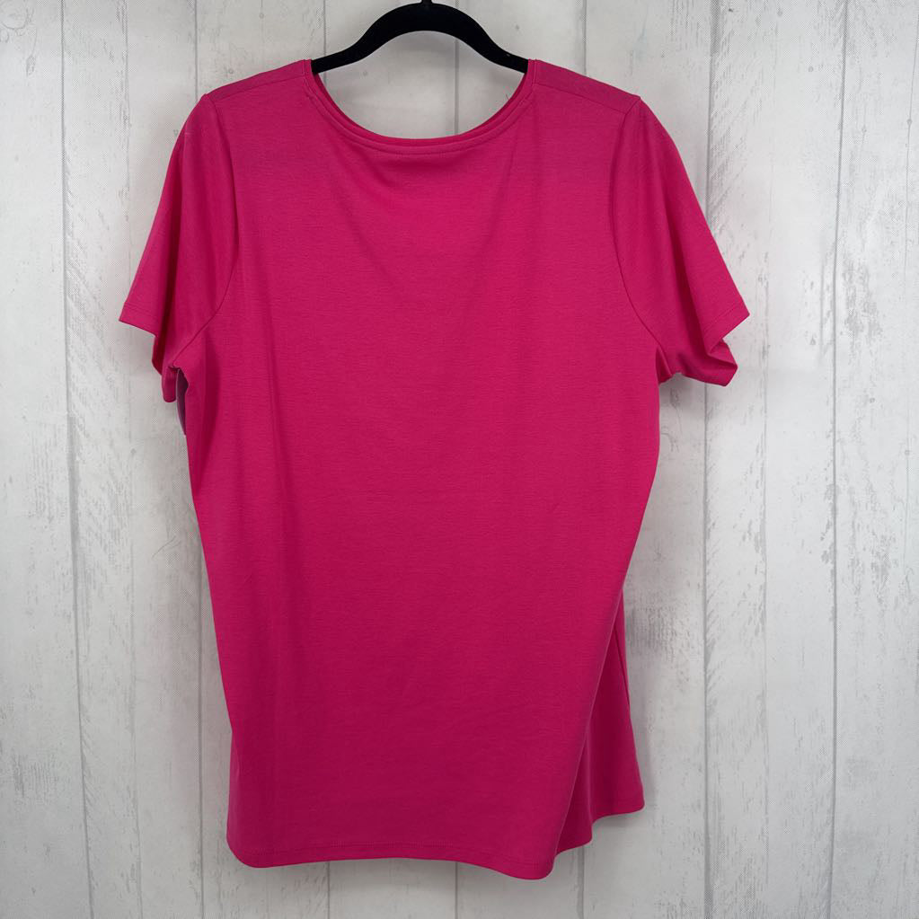 1X round neck s/s tee