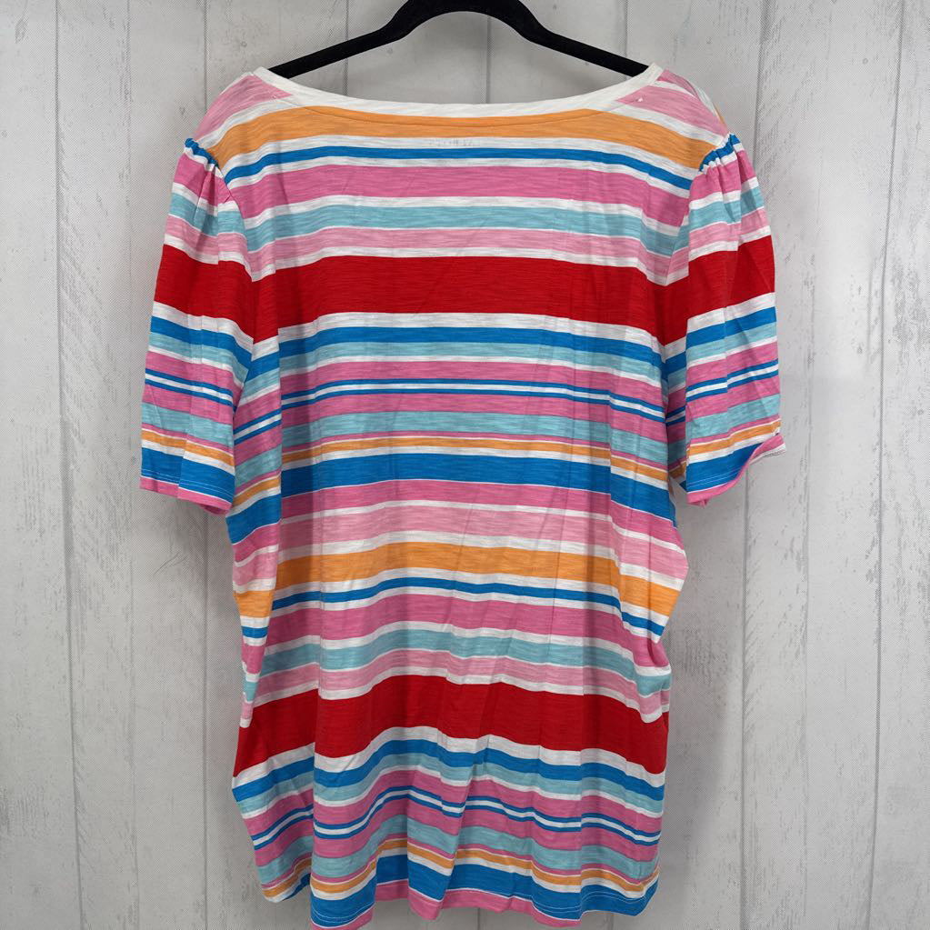 2x s/s stripe top