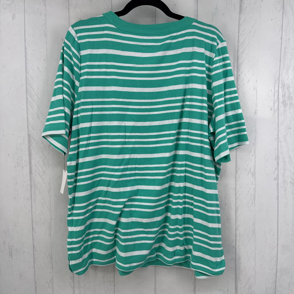 R44 2x s/s stripe top