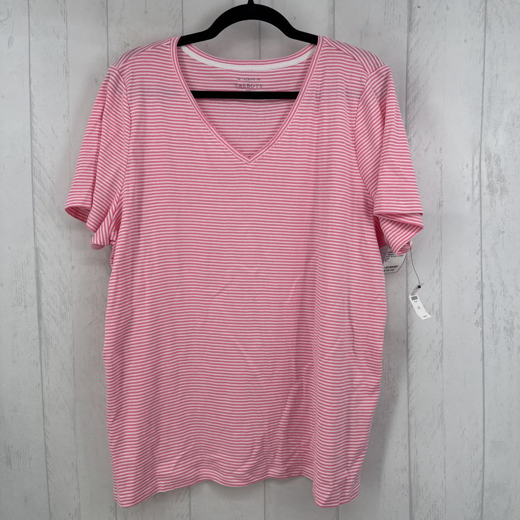R44 2x s/s v-neck top