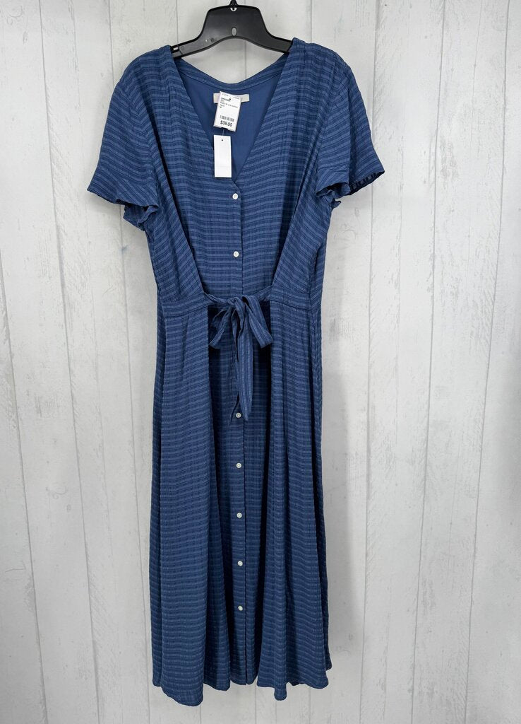 R100 14 s/s button maxi shirt dress