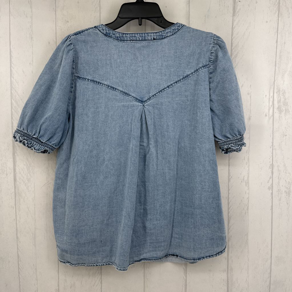 L puffy s/s snap shirt