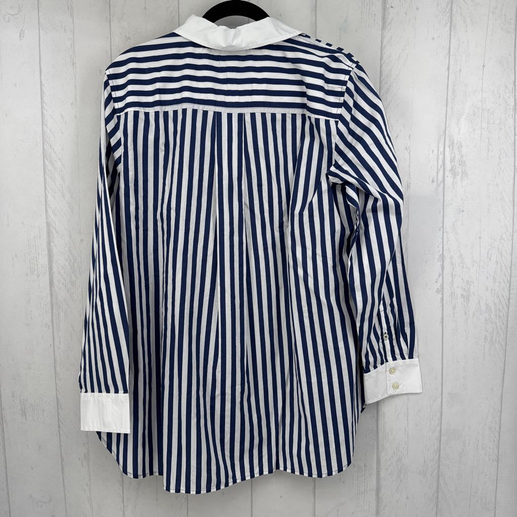 1x l/s stripe button shirt