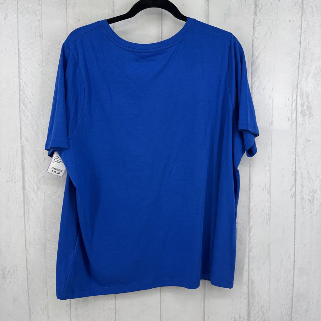 1x s/s v-neck top