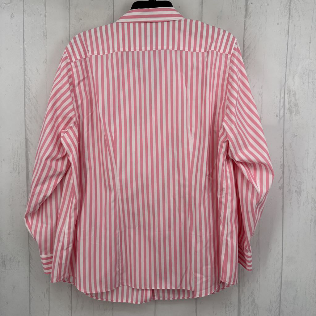 16w l/s stripe button down shirt