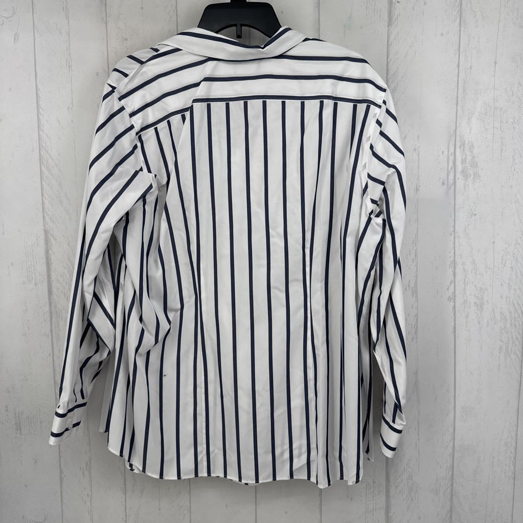 16w l/s stripe button down shirt
