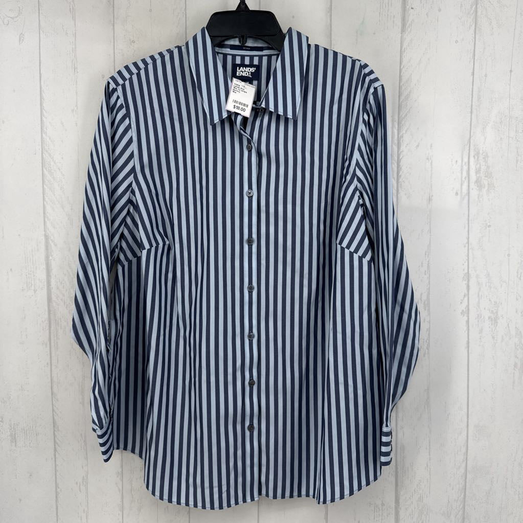 16w l/s stripe button down shirt