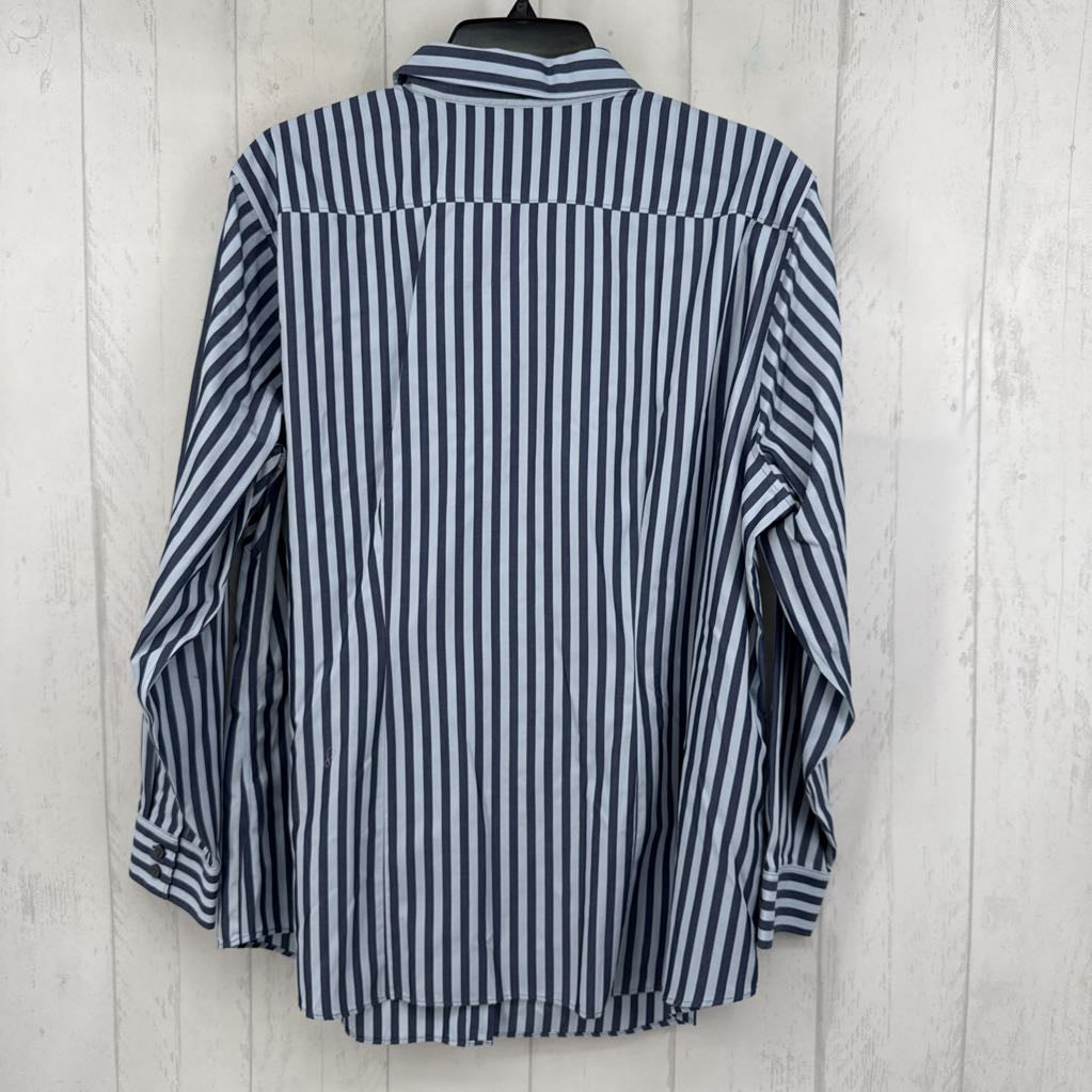 16w l/s stripe button down shirt