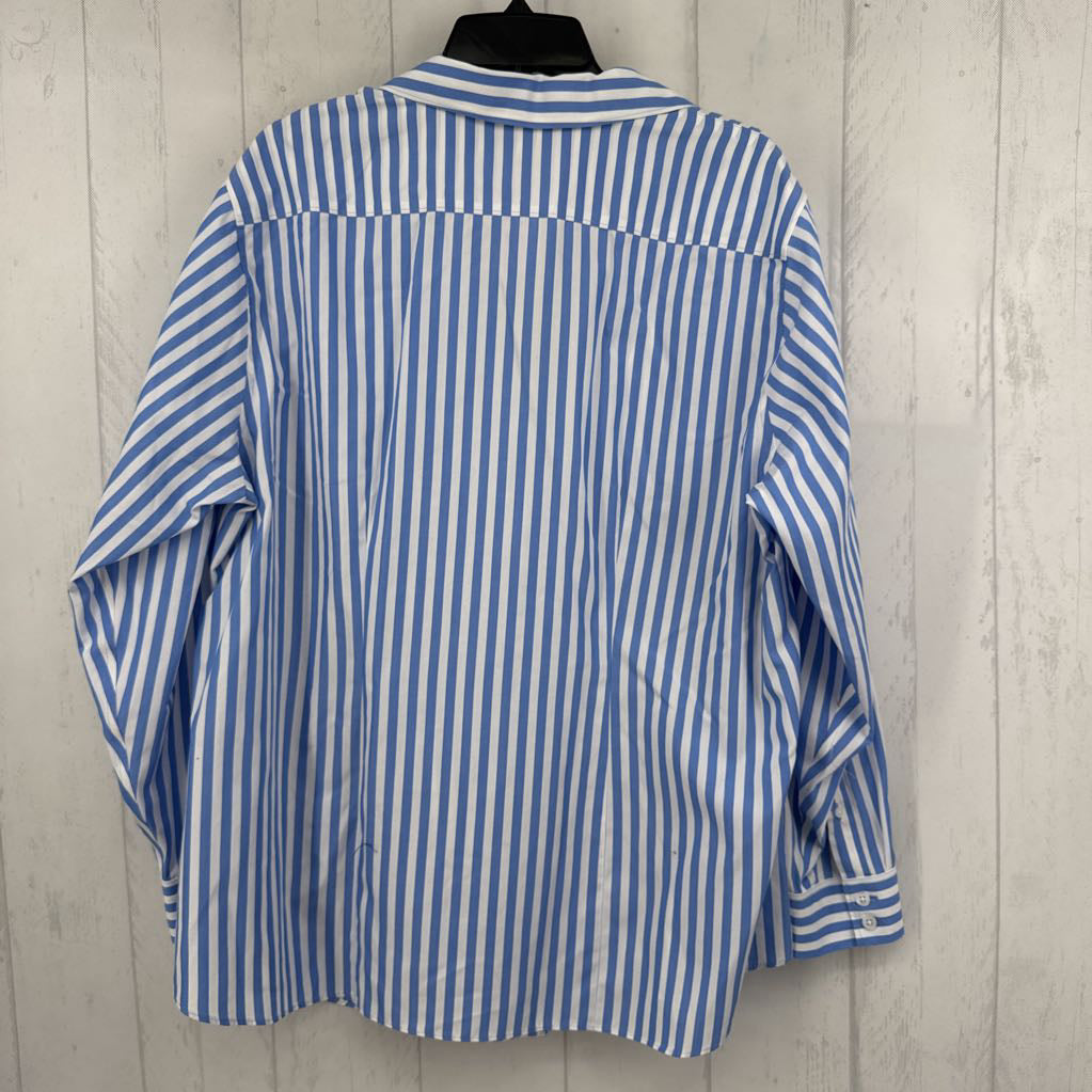 16w l/s stripe button down shirt