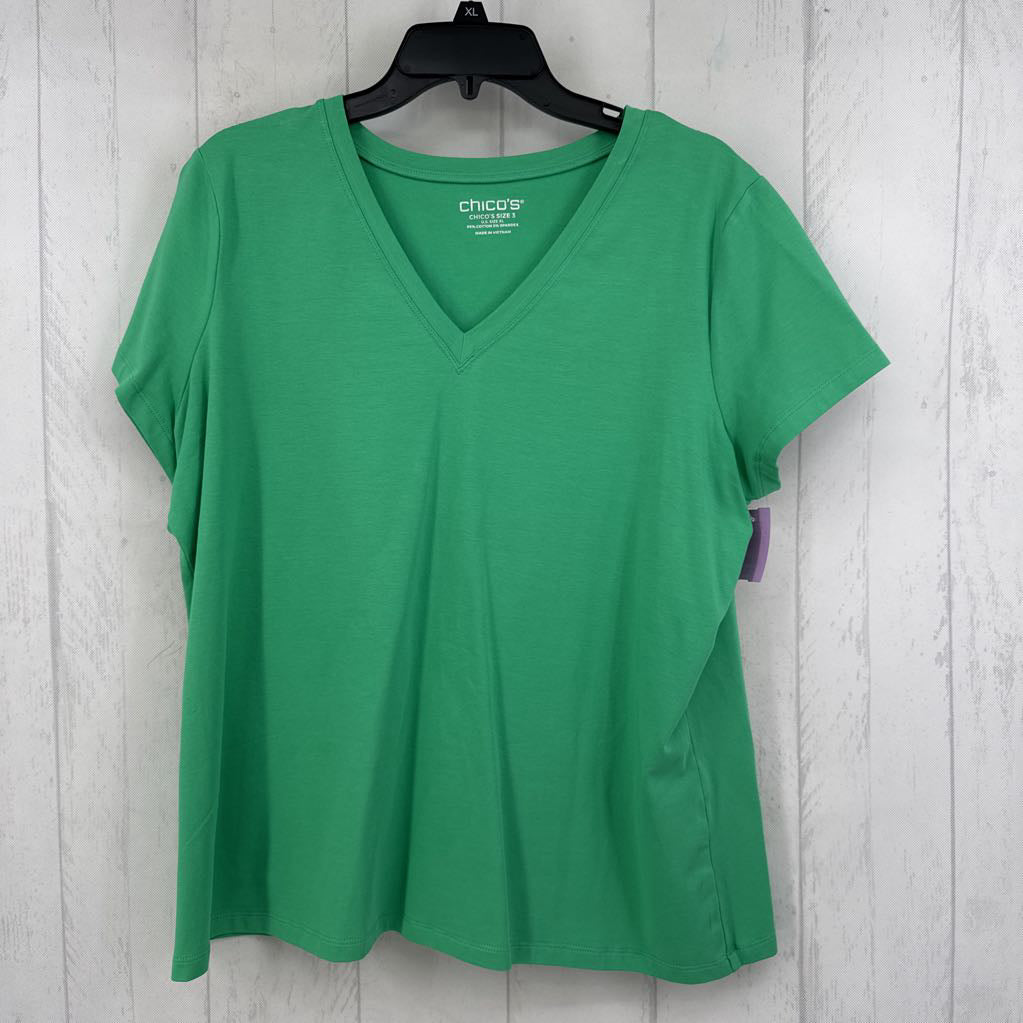 XL s/s v-neck top