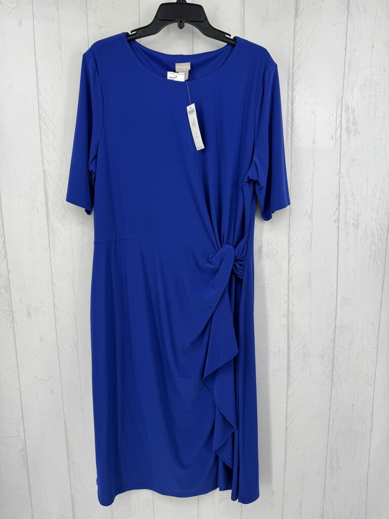 R119 XL s/s side tie dress