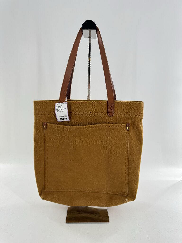 canvas open tote