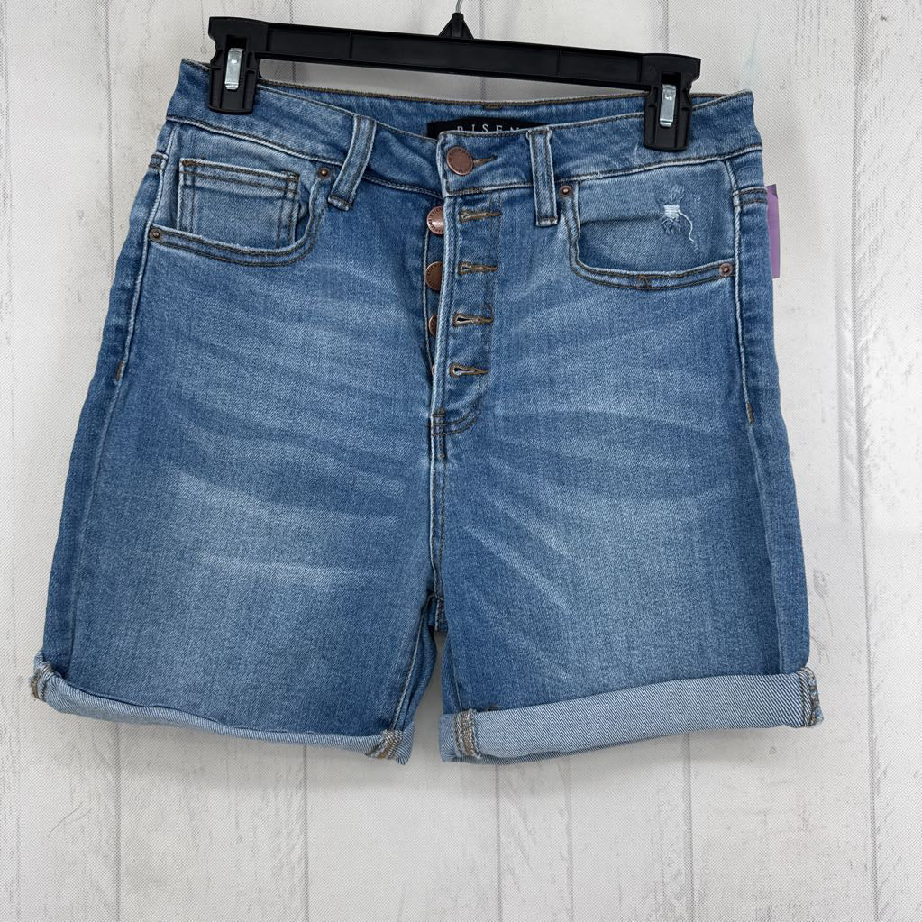 M hi-rise denim shorts