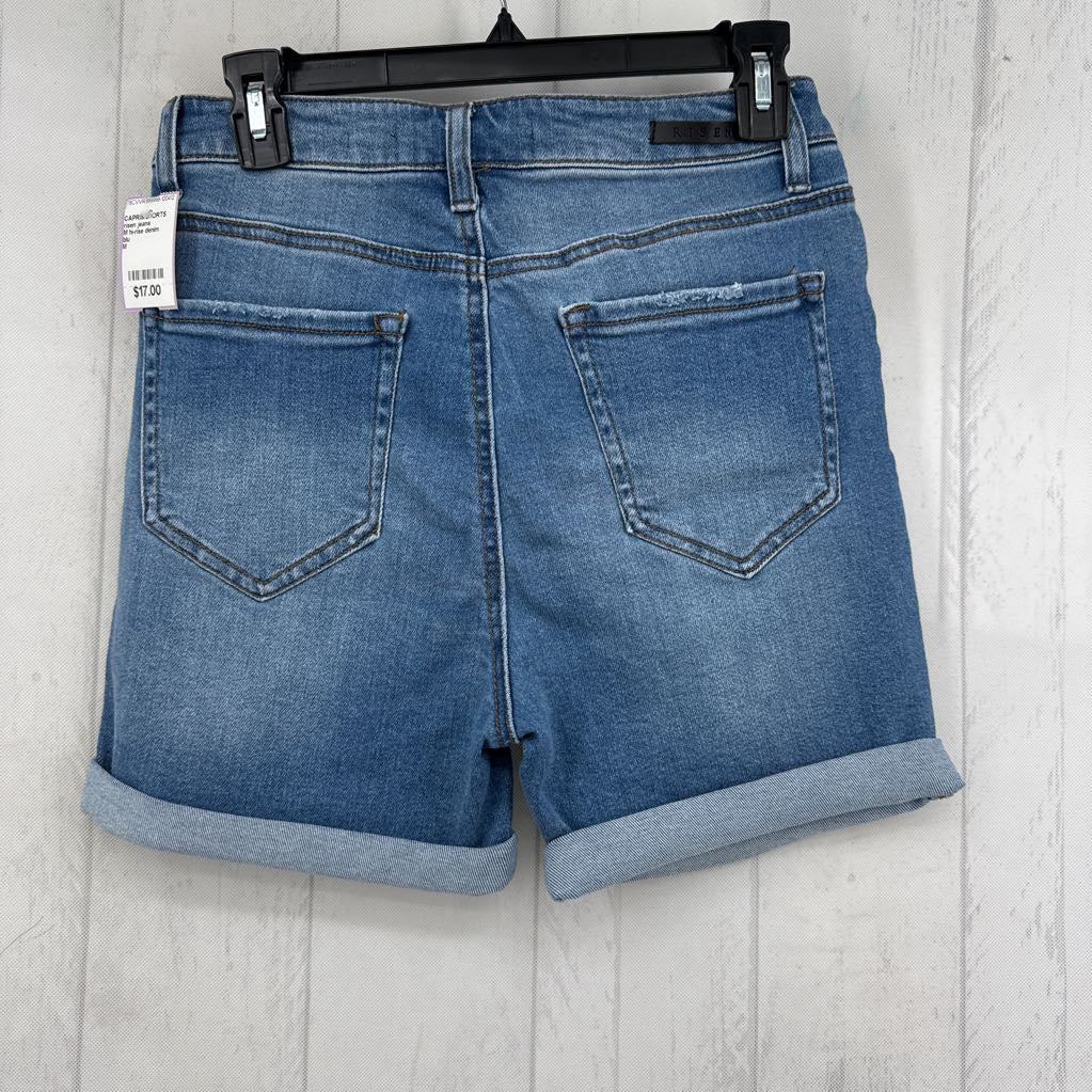M hi-rise denim shorts
