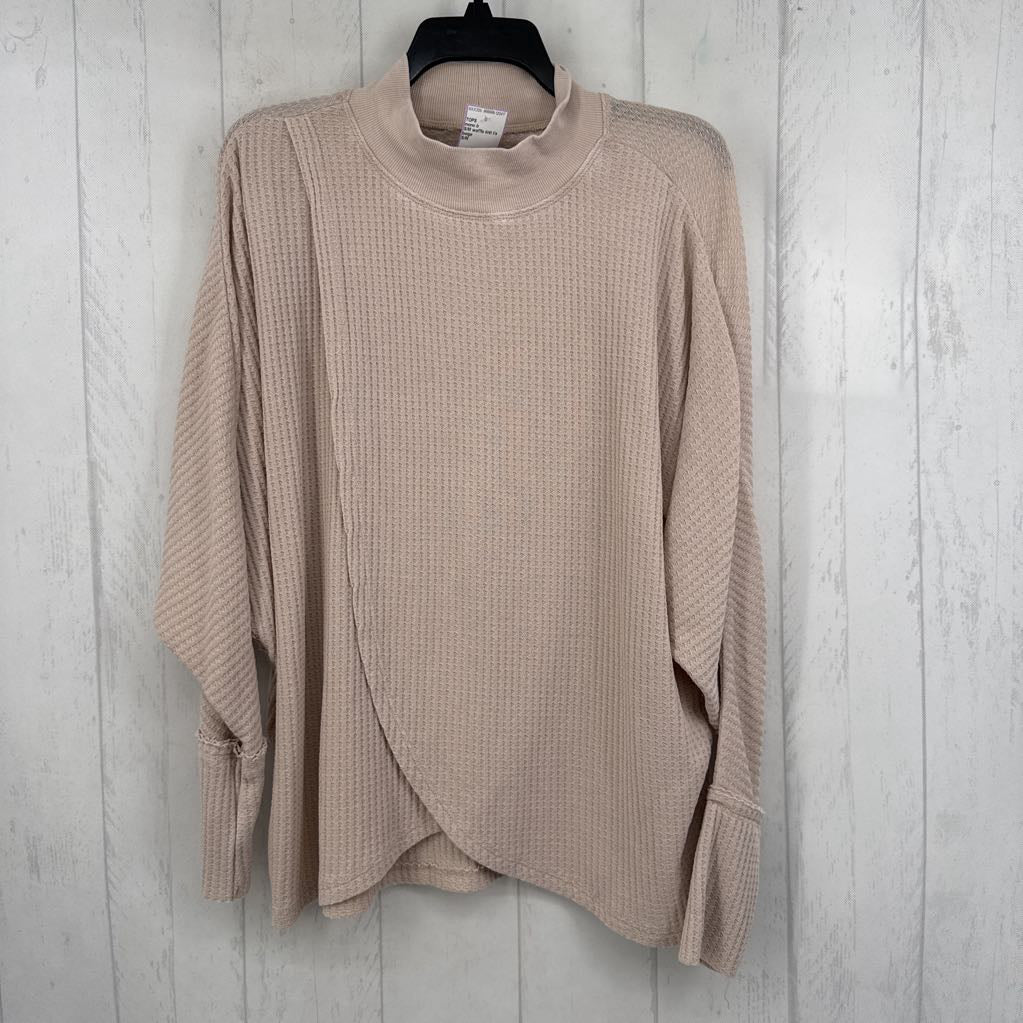 S/M waffle knit l/s tee