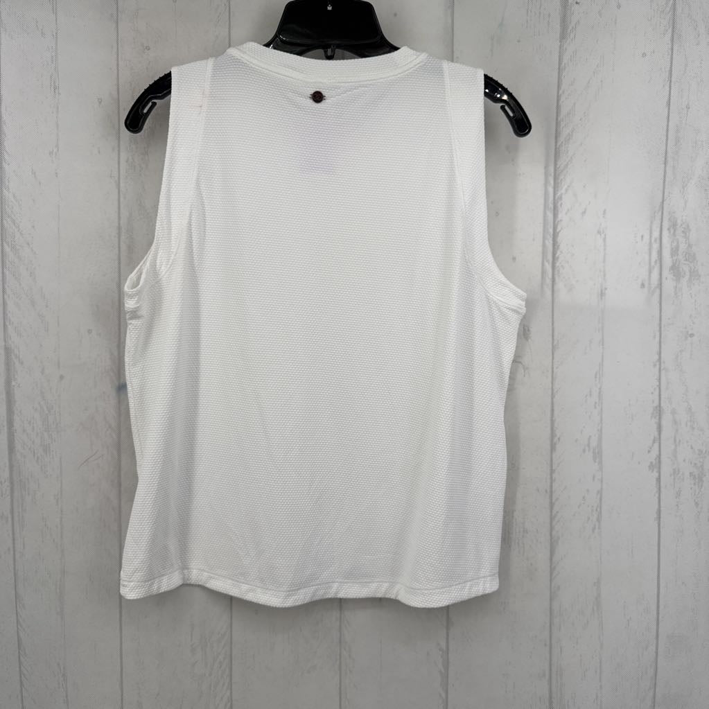 L textured crewneck tank