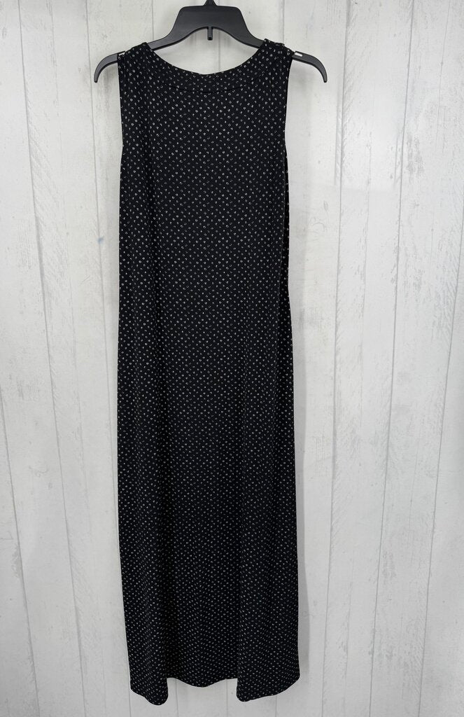 M printed round neck slvls dress