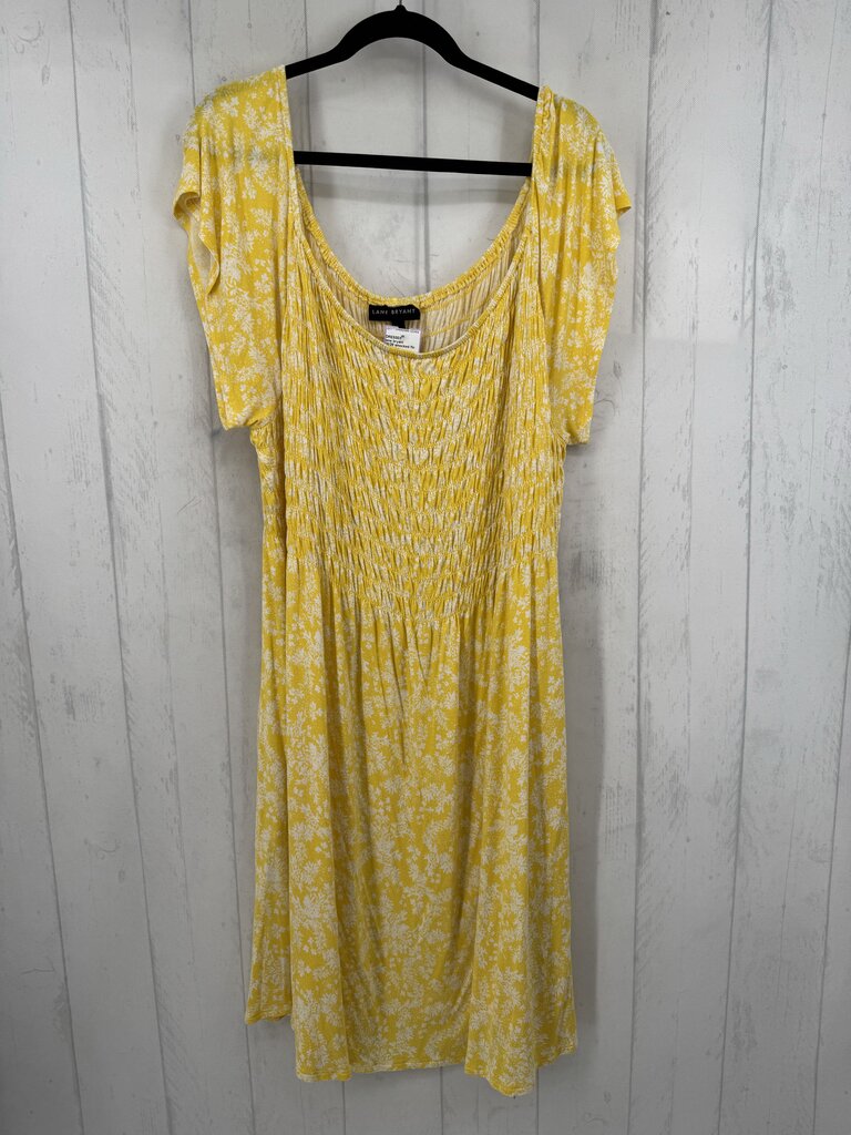 26/28 smocked flo print s/s dress