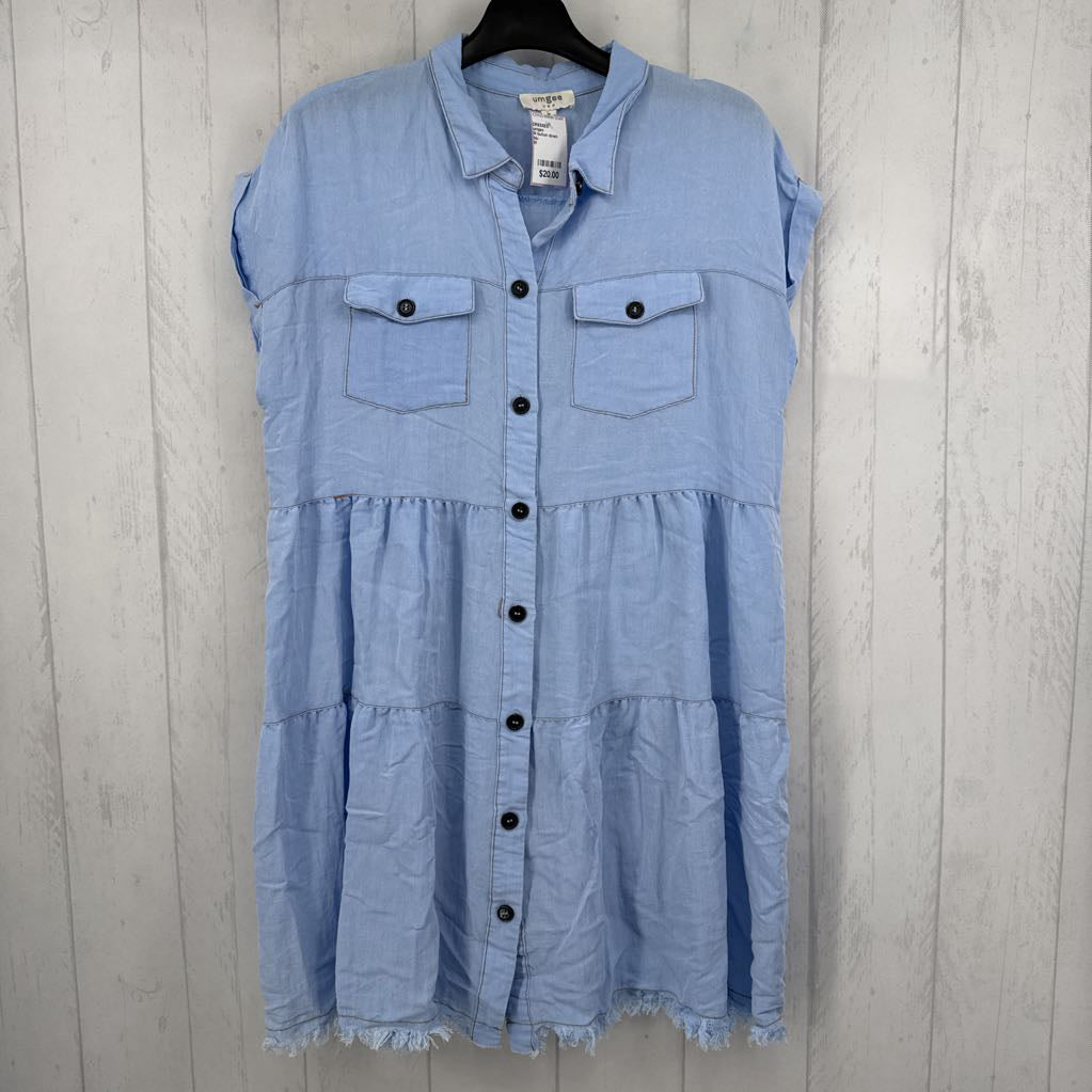 M button down chambray s/s dress