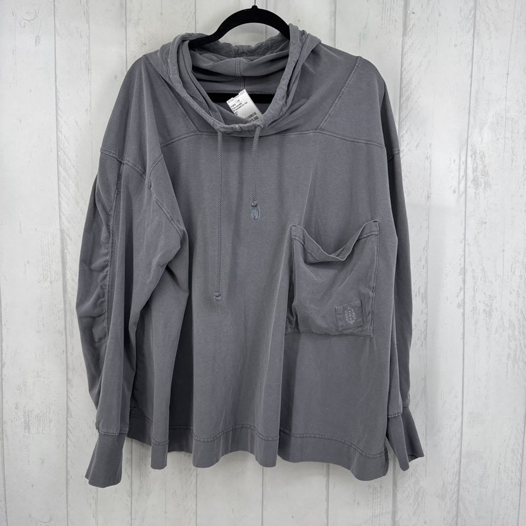M hooded l/s tee