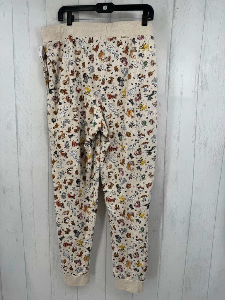 XL puppy print joggers