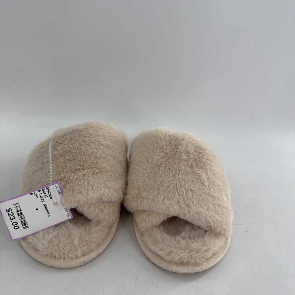 6 fuzzy slippers