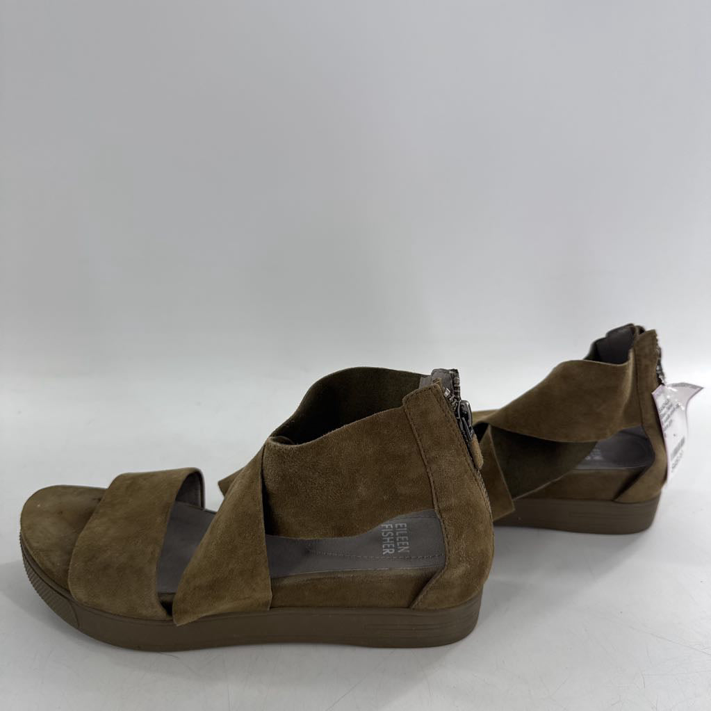 6 suede ankle zip platform sandal