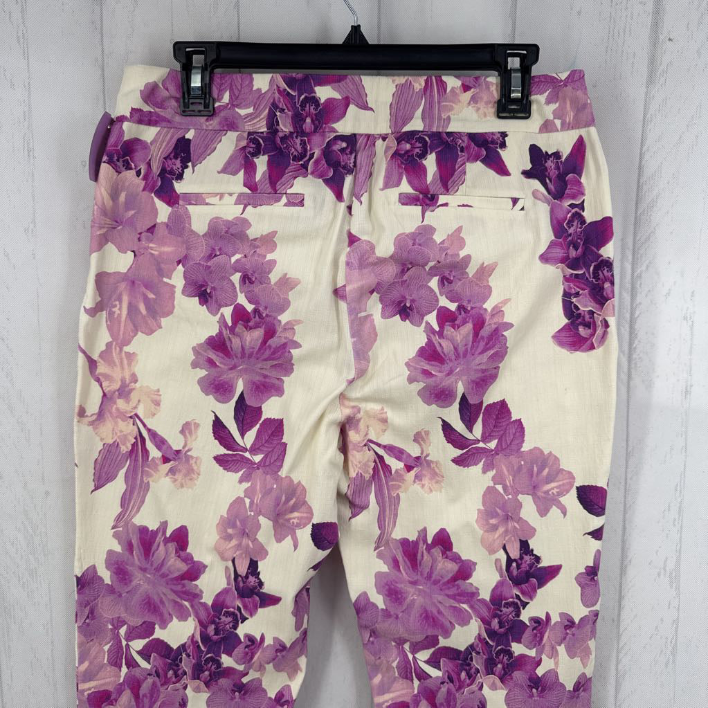 8 flower print pants