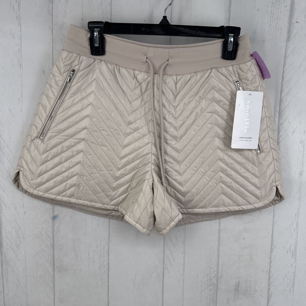 R89 2 quilted drawstring shorts