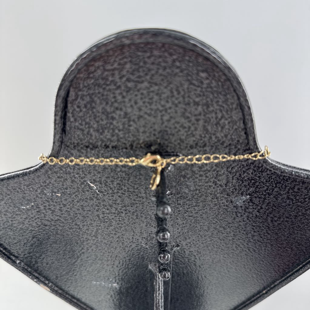 10" gold cascade necklace