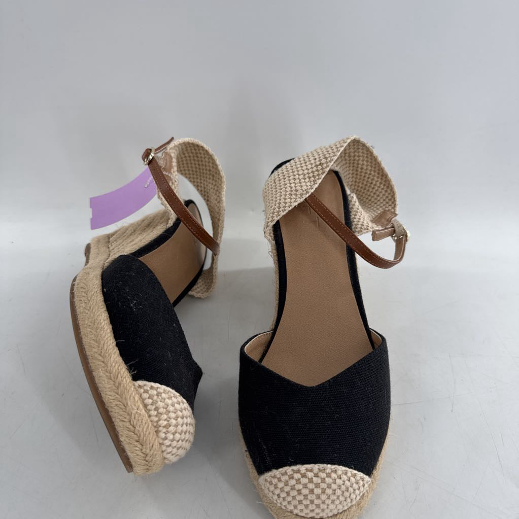 9 espadrille ankle strap wedges