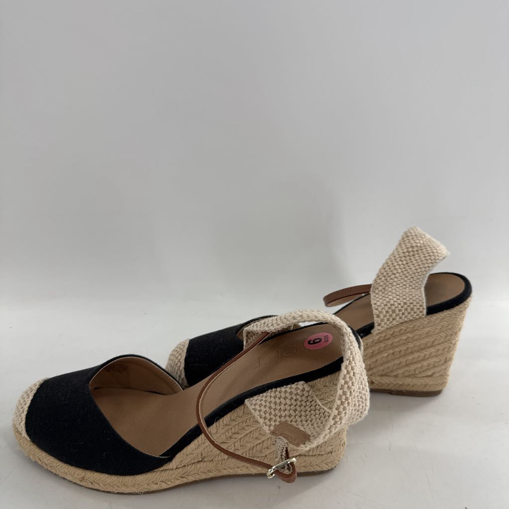 9 espadrille ankle strap wedges