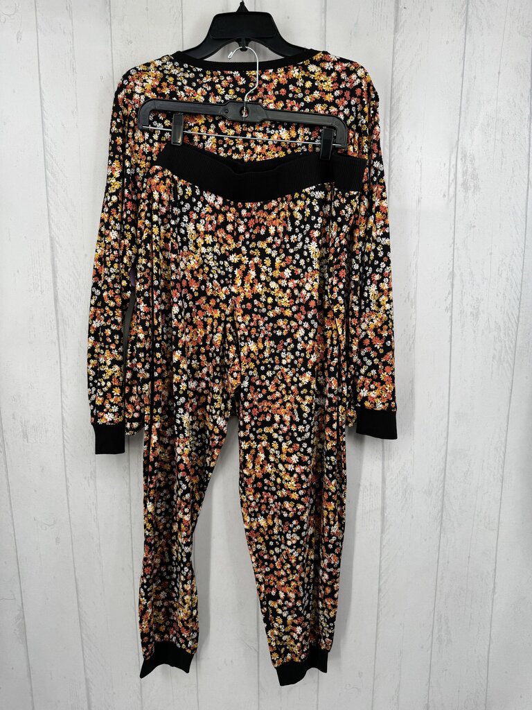 XL 2pc flo print lounge set