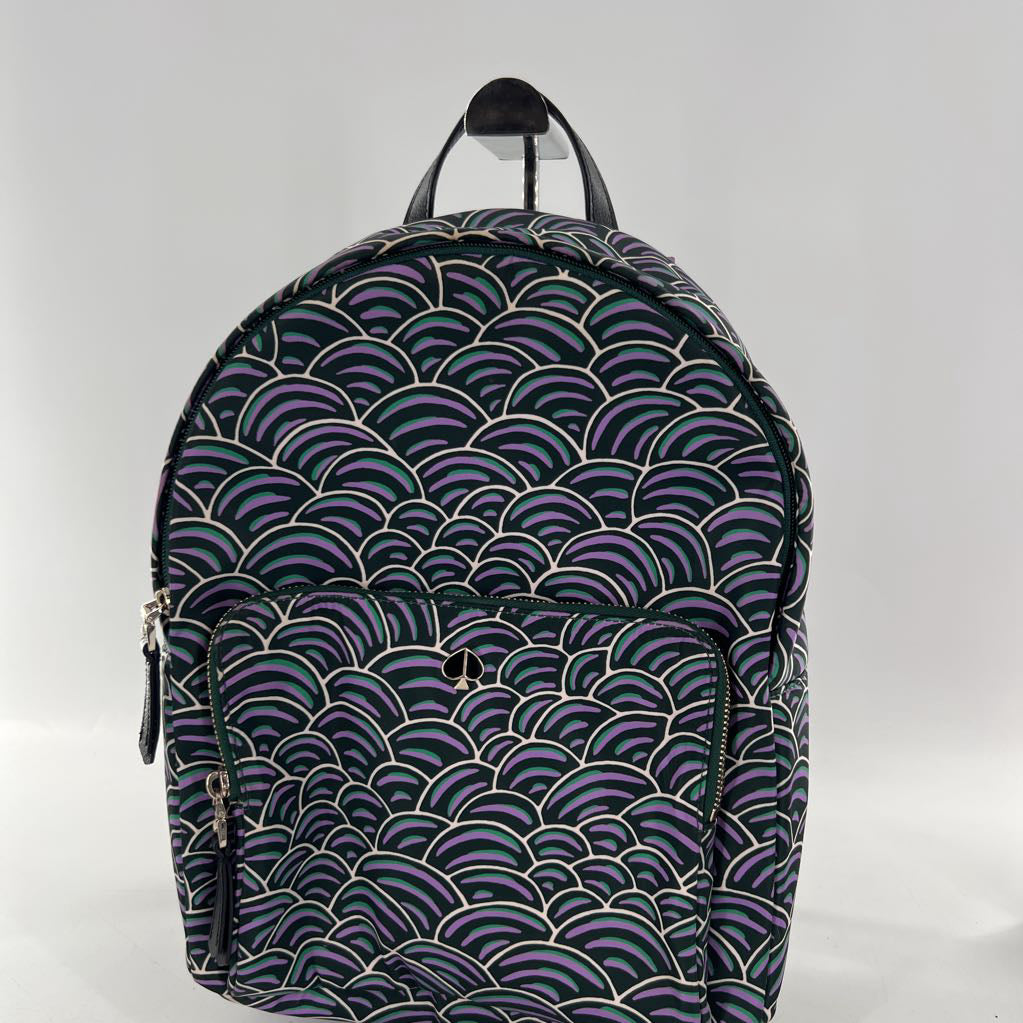 scallop design nylon backpack